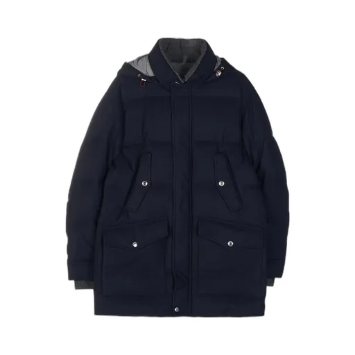 Long Hooded Down Jacket