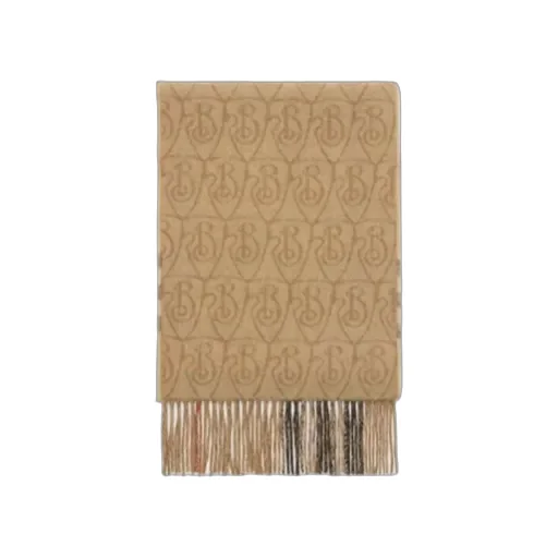 Reversible B Shield Cashmere Scarf
