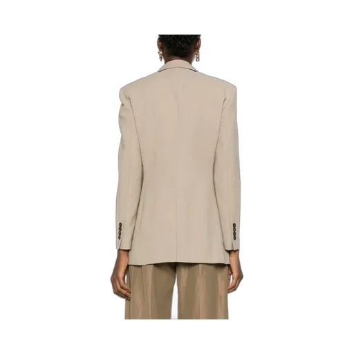 Peak-Lapels Knitted Blazer