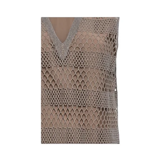 Hollowed-Out Knitted Vest