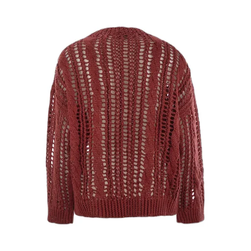 Crewneck Open Knit Jumper