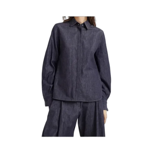 Embellished Long Sleeved Denim Shirt