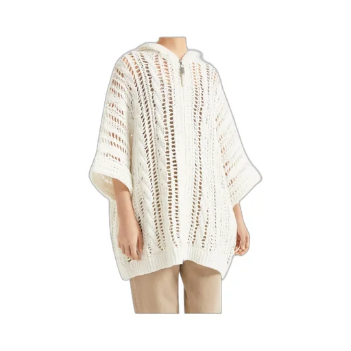 Zip-Up Hooded Knitted Cardigan