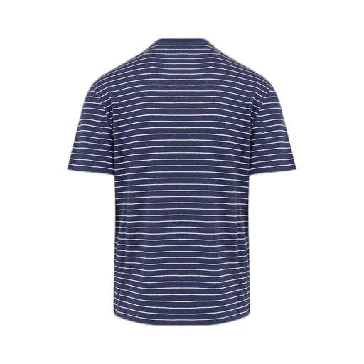 Striped Stretch Jersey Crew Neck T-Shirt
