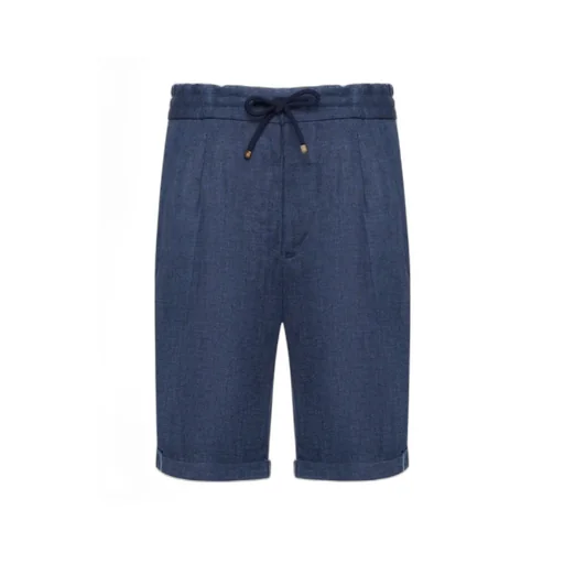 Turn-Up Hem Drawstring Shorts