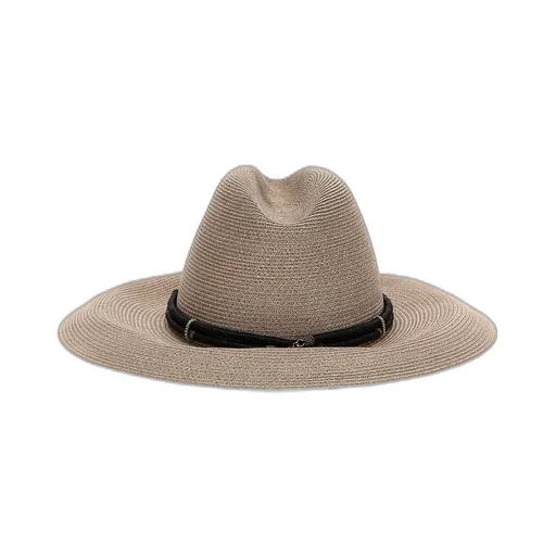 Embellished Wide-Brim Fedora
