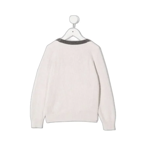 Knitted Glitter-Trim Jumper