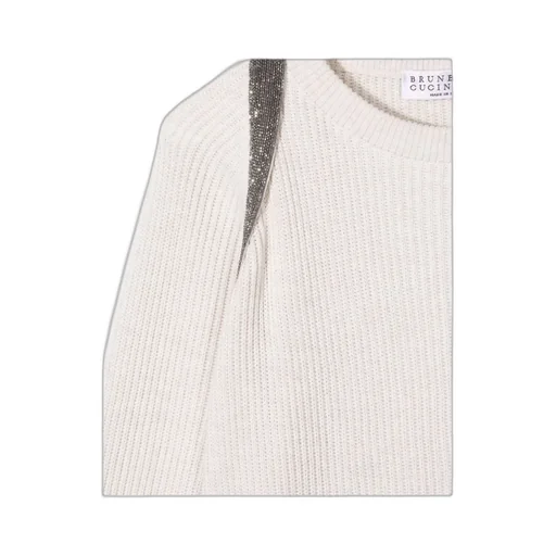 Knitted Glitter-Trim Jumper