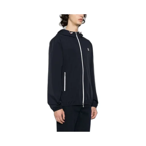 Logo-Embroidered Zipped Hooded Windbreaker