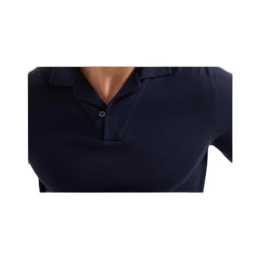 Camp Collar Knit Polo Shirt