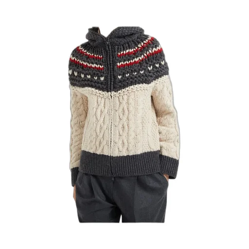 Hooded Cashmere Cardigan