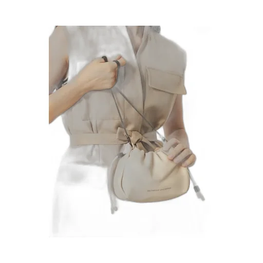 Mellow Drawstring Small Bucket Bag