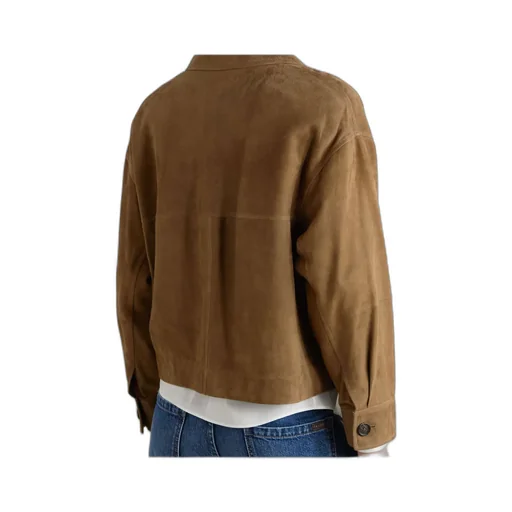 Long-Sleeved Button-Up Jacket