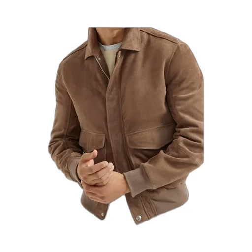 Long-Sleeved Aviator Jacket