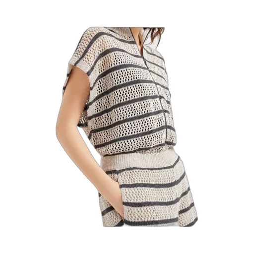 Striped Knitted Shorts