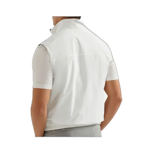 Reversible Quilted Zipped Gilet