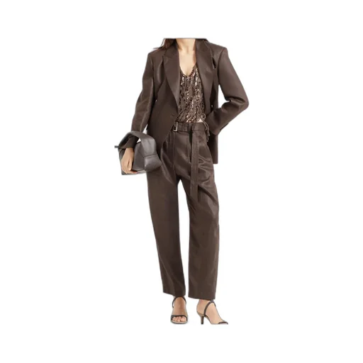 Embellished Polished Twill Blazer