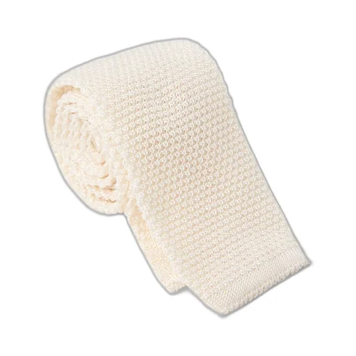 Square-Tip Knitted Tie