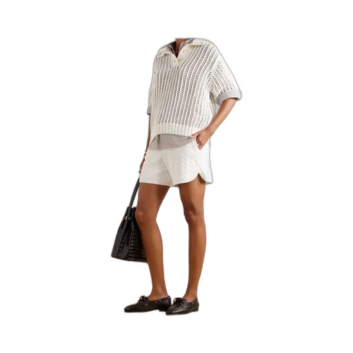 Openwork Short Sleeved Top