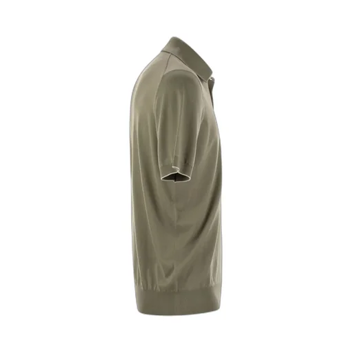 Short Sleeved Buttoned Polo Shirt