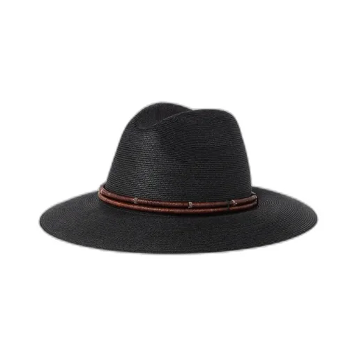 Embellished Wide-Brim Fedora