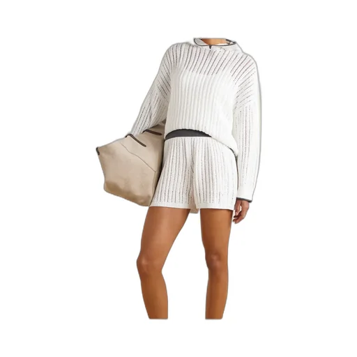 Openwork Knitted Shorts