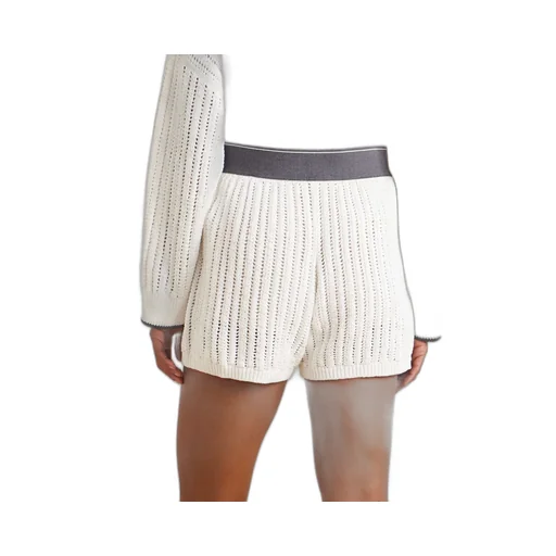 Openwork Knitted Shorts