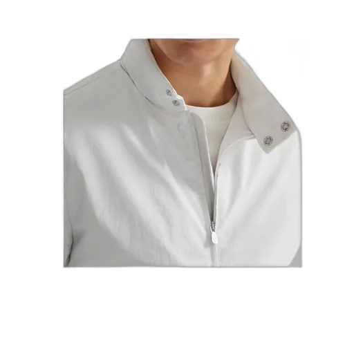 High Neck Zip-Up Bomber Jacket