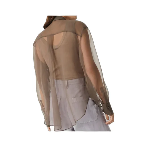 Herbarium Appliqué Crispy Satin Shirt