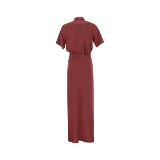 Drawstring Waist Maxi Dress