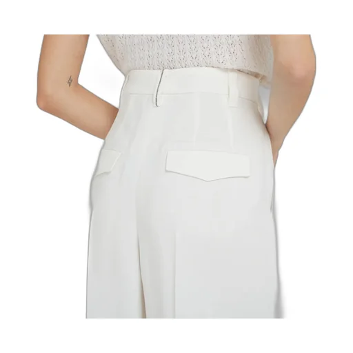 Pintuck Detailing Tailored Trousers