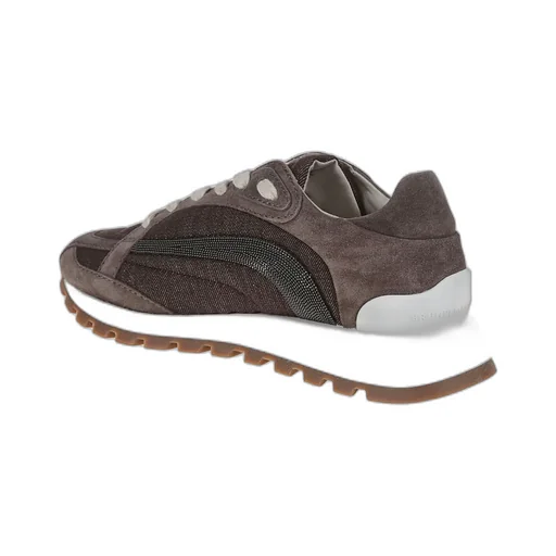 Embellished Lace-Up Sneakers