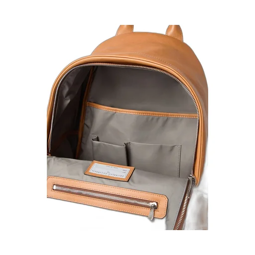 Logo-Printed Zipped Backpack