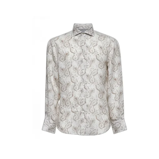 Paisley Printed Long-Sleeved Shirt