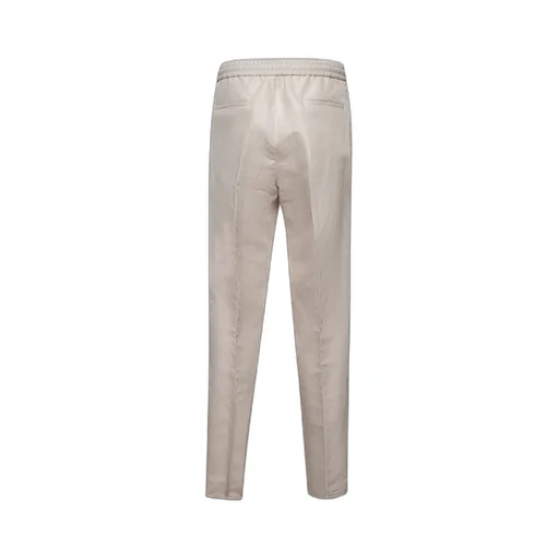 Drawstring Tapered Leg Trousers