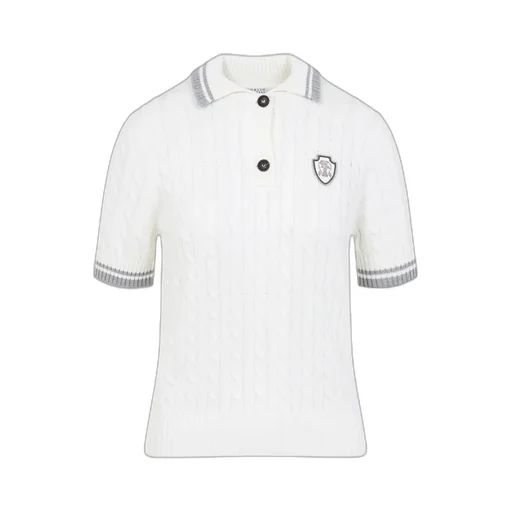 Short-Sleeved Ribbed Polo Shirt
