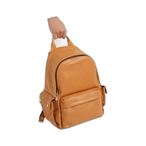 Logo-Printed Zipped Backpack