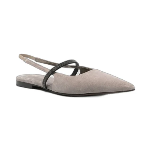 Suede Slingback Ballerinas