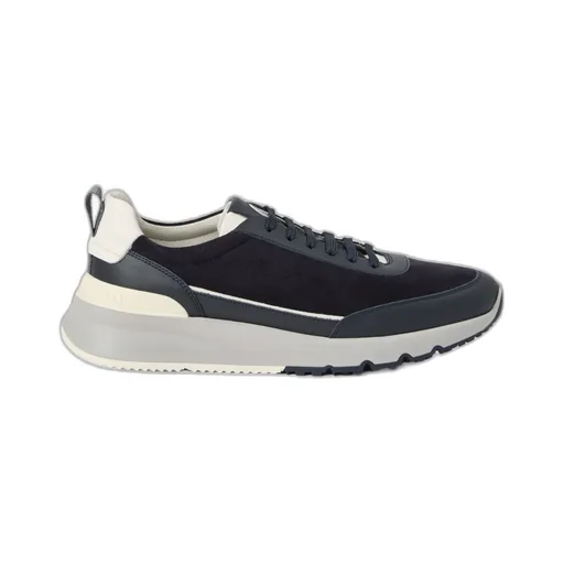 Logo Embossed Lace-Up Sneakers