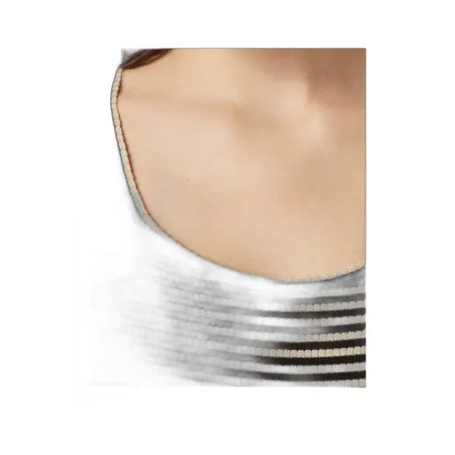 Striped Sleeveless Knitted Top