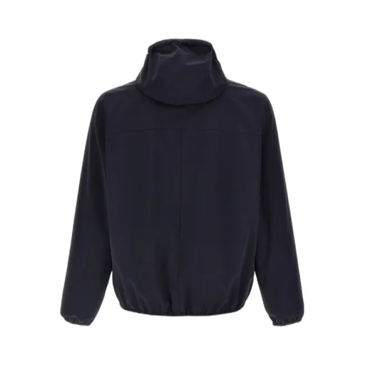 Logo Embroidered Zip-Up Hooded Jacket