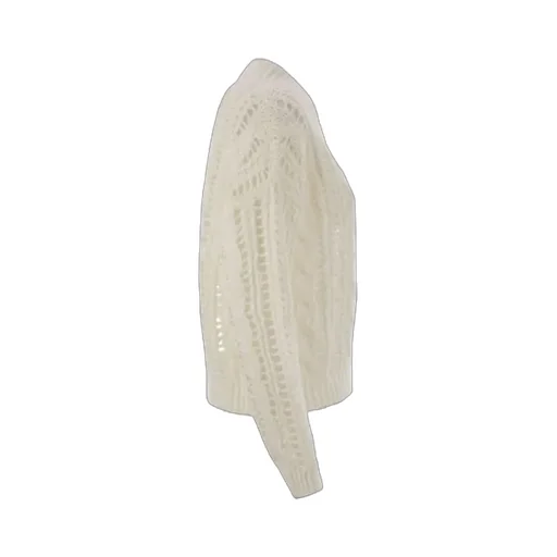 Cable-Knit Mesh Jumper