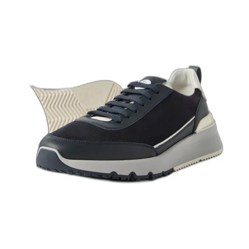 Logo Embossed Lace-Up Sneakers