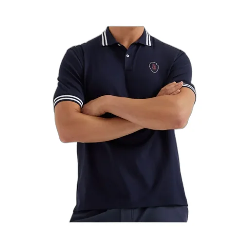 Logo Embroidered Short-Sleeved Polo Shirt