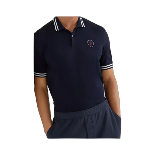Logo Embroidered Short-Sleeved Polo Shirt