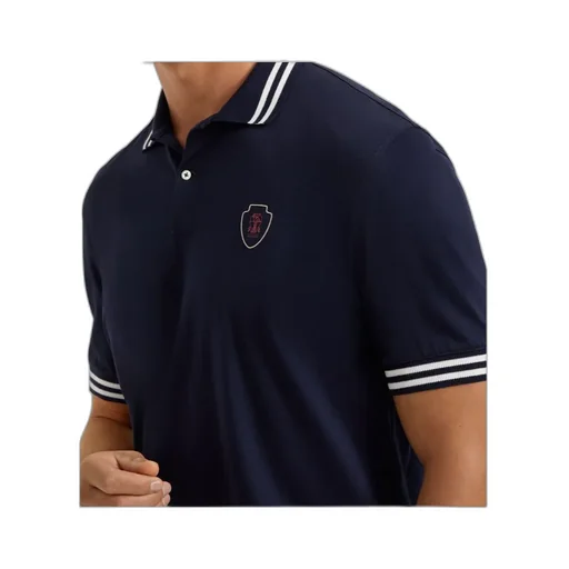 Logo Embroidered Short-Sleeved Polo Shirt