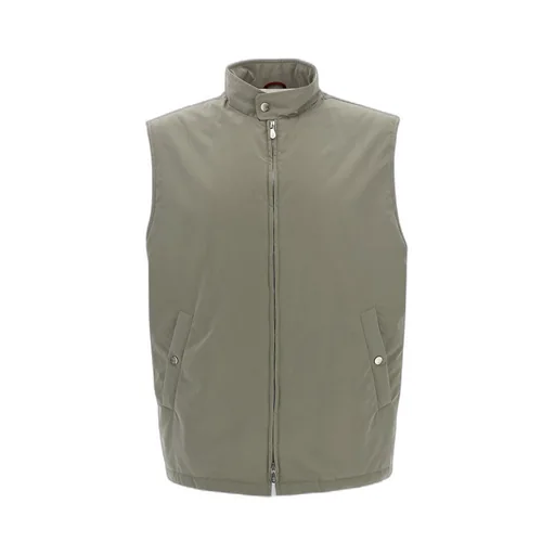 High-Neck Zipped Gilet