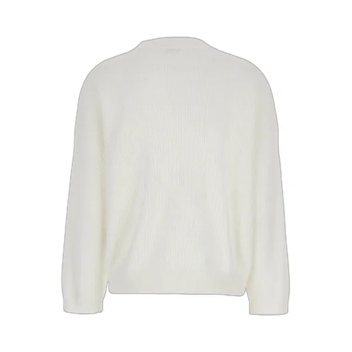 Monili-Embellished V-Neck Jumper