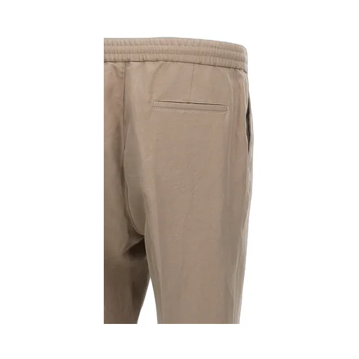 Drawstring Tapered Leg Trousers