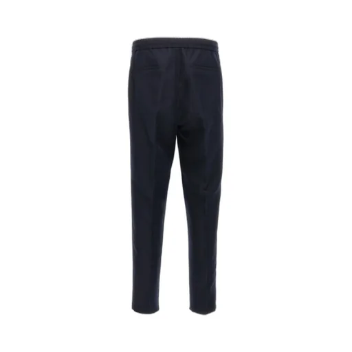 Drawstring Tapered Leg Trousers
